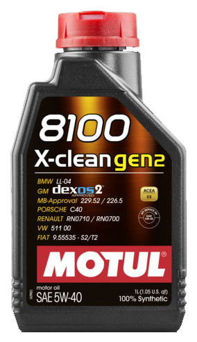 MOTUL 8100 X-Clean gen2 5W-40