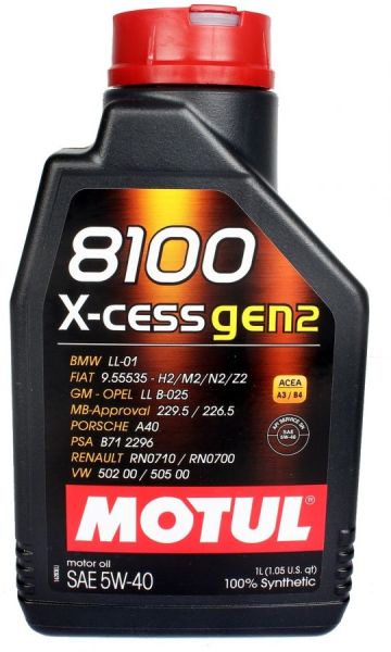 MOTUL 8100 X-Cess genn-2 5W-40